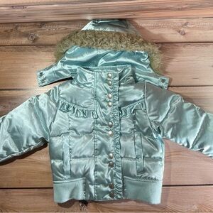 Hanna Andersson Shiny Light Blue Jacket